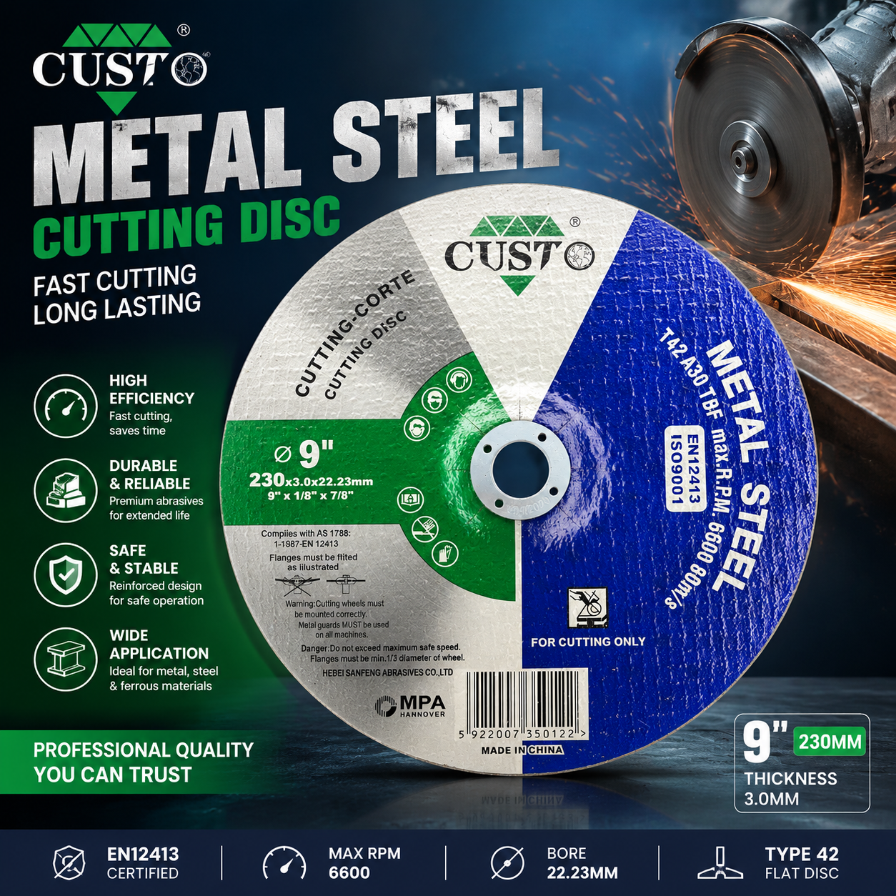 Rota ad metallum secandum 230x3